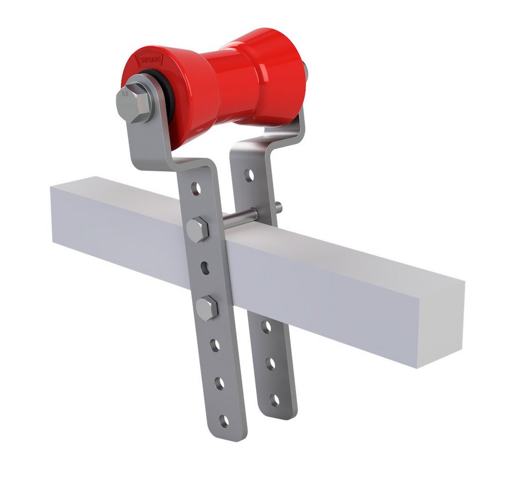 SUPROD Auffahrrampe Polyurethan Kielrolle mit Halter H verzinkt 130 / 50 mm SUPROD Auffahrrampe Polyurethan Kielrolle mit Halter H verzinkt 130 / 50 mm von SUPROD
