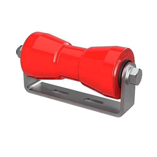 SUPROD Polyurethan Kielrolle mit Halter Sliprolle Bootstrailer Sliphilfe verzinkt 180 mm, rot SUPROD Polyurethan Kielrolle mit Halter Sliprolle Bootstrailer Sliphilfe verzinkt 180 mm, rot von SUPROD