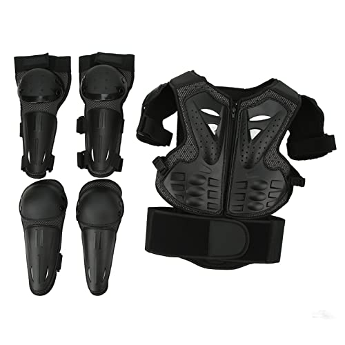Dirt Bike-Ausrüstung, 5-teiliges -Motorrad-Rüstungswesten-Set, -Motorrad-Rüstung mit Knieschützern, Ellenbogenschützern, Brustpanzer, Rennen, Outdoor-Sportarten Dirt Bike-Ausrüstung, 5-teiliges -Motorrad-Rüstungswesten-Set, -Motorrad-Rüstung mit Knieschützern, Ellenbogenschützern, Brustpanzer, Rennen, Outdoor-Sportarten von SUPYINI