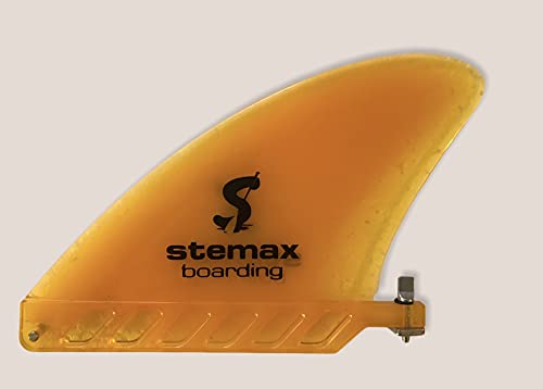 STEMAX SUP Fluss Finne 4,6" - 11,7cm hoch Hochflexibel in orange. US Finbox-System von SUPwave