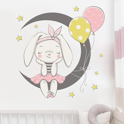 SUSHRUTA Wall Stickers Hasenballon Kinderzimmer Wohnzimmer Eingangsdekoration von SUSHRUTA