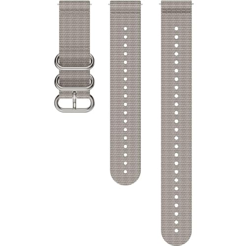 SUUNTO 22 EXP1 Stoff Armband Kompatibel Race, Vertical, 9 Peak Pro, 9 Peak, 5 Peak, Watch Strap Weiches Stoff-Ersatzband 22mm Sand Gray M+L von SUUNTO