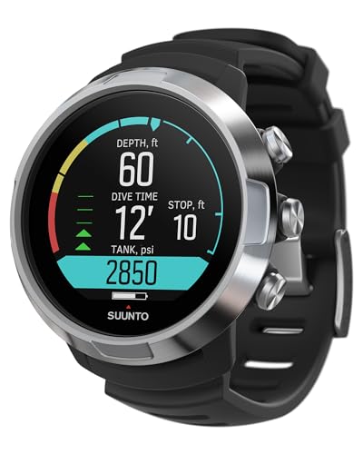 SUUNTO D5 Tauchcomputer mit Farbdisplay, 100m Wasserdicht, Alarmfunktion, Stoppuhr, Wetterinformationen, Kompass und einer Akkulaufzeit von bis zu 12 Stunden im Tauchmodus SUUNTO D5 Tauchcomputer mit Farbdisplay, 100m Wasserdicht, Alarmfunktion, Stoppuhr, Wetterinformationen, Kompass und einer Akkulaufzeit von bis zu 12 Stunden im Tauchmodus von SUUNTO