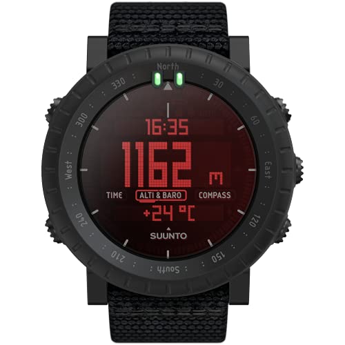 Suunto Core Alpha Stealth Outdoor-Uhr mit Höhenmesser, Barometer und Kompass von SUUNTO