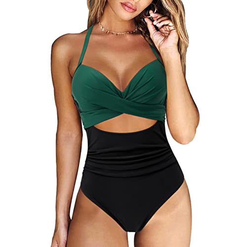 SUYGGCK Bademode Damen EIN Stück Badeanzug Frauen Bikini Bikini Push Up Summer Bodysuit Strandanzug Badeanzug Frauen-B4702Gb,M von SUYGGCK