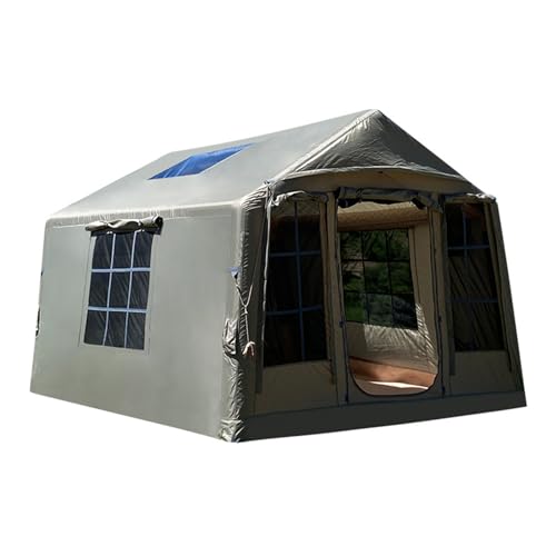 Aufblasbares Campingzelt mit Pumpe, 4-Jahreszeiten-9㎡-Kabinenzelt, einfach aufzubauende Glamping-Zelte, winddichtes Outdoor-Oxford-Zelt mit Tragetasche von SUYUDD
