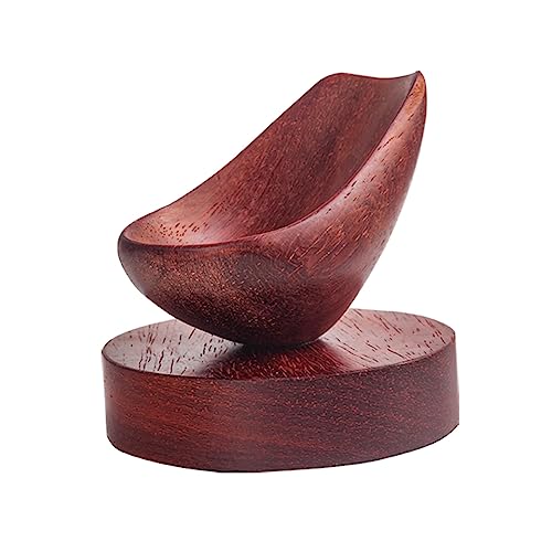 SUYUDD Tabakpfeifenständer aus Holz für 1 Pfeife – handgefertigter Pfeifenständer aus Massivholz für den Schreibtisch von SUYUDD