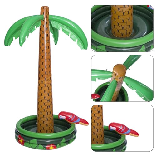 160 cm Hoch Aufblasbare Palmen, Pool Deko Spielzeug Aufblasbare Palme, Sommerliche Party Dekoration Hawaiian Party Dekoration, Palme-Ballon-Dekor, Grün-bra-un von SVCEQZE