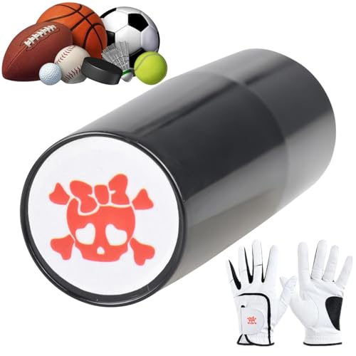 SVCEQZE Tennisball-Stempel, Schleife, Totenkopf-Muster, wiederverwendbar, wasserdicht, tragbares Sportzubehör für Vater, Ehemann, Freund SVCEQZE Tennisball-Stempel, Schleife, Totenkopf-Muster, wiederverwendbar, wasserdicht, tragbares Sportzubehör für Vater, Ehemann, Freund von SVCEQZE