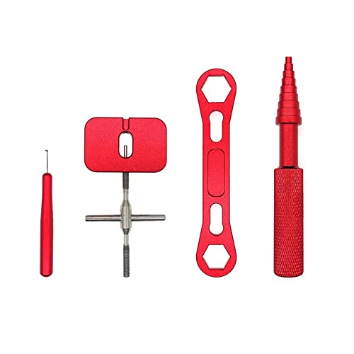 SVRITE Reel Repair Tool Kit zum Entfernen Von Angelrollen Kugellager Wartungsspule DemontageschlüSsel Angelwerkzeuge Rot von SVRITE