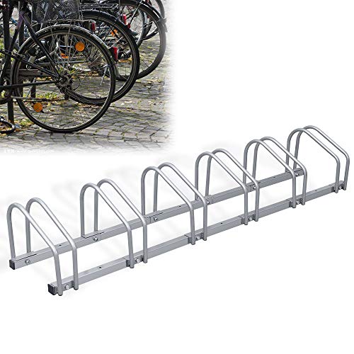 SWANEW Fahrradständer Aufstellstände für 6 Fahrräder Boden Wand Montage Metall Platzsparend mit 35-55 mm Reifenbreite Mehrfachständer Platzsparend 160 * 32 * 26cm SWANEW Fahrradständer Aufstellstände für 6 Fahrräder Boden Wand Montage Metall Platzsparend mit 35-55 mm Reifenbreite Mehrfachständer Platzsparend 160 * 32 * 26cm von SWANEW