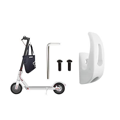 SWAUSWAUK Haken für Xiaomi e Scooter - e Scooter Zubehör für Xiaomi Elektroroller 4 Serie/3 Serie/Pro 2/1S/M365/Lite (Weiss) von SWAUSWAUK