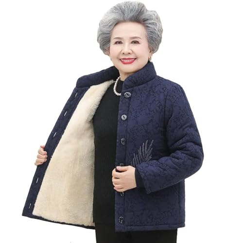 Damen Fleecejacke - Winterjacke Für Mittlere Und Alte Menschen, Baumwollparka, Oma, Dicker, Mit Baumwolle Gepolsterter Muttermantel, Stil A, XL Damen Fleecejacke - Winterjacke Für Mittlere Und Alte Menschen, Baumwollparka, Oma, Dicker, Mit Baumwolle Gepolsterter Muttermantel, Stil A, XL von SWEPER