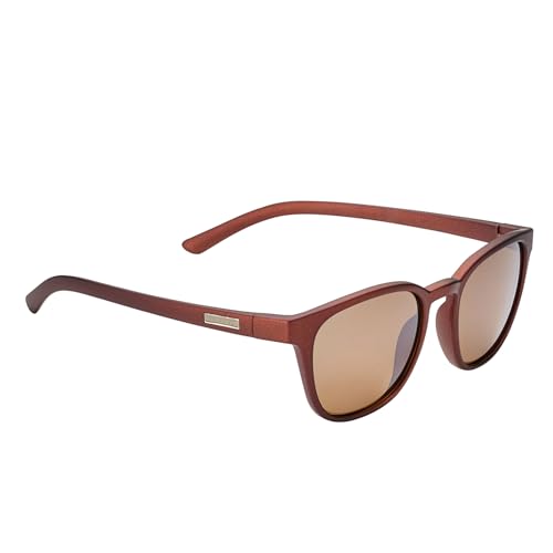 SWISSEYE Kanjo Flex 3 Sportbrille (100% UVA-, UVB- und UVC-Schutz, nachhaltiges & verformbares Fassungsmaterial aus Polyamid mit Memory-Effekt, inkl. Mikrofaserbeutel), brown matt von SWISSEYE