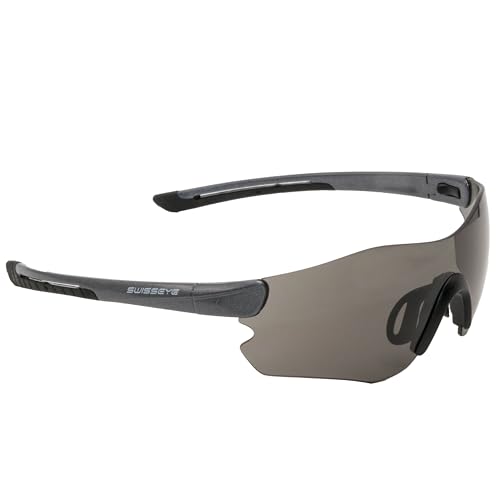 SWISSEYE Speedster Sportbrille (verstellbar, gummierte Bügelenden, großes Blickfeld, Etui, Mikrofaserbeutel & Wechselscheiben), anthracite metallic/black SWISSEYE Speedster Sportbrille (verstellbar, gummierte Bügelenden, großes Blickfeld, Etui, Mikrofaserbeutel & Wechselscheiben), anthracite metallic/black von SWISSEYE