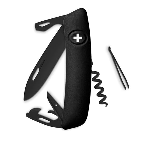 SWIZA Schw Messer D03 allBlack Schweizer Messer von SWIZA