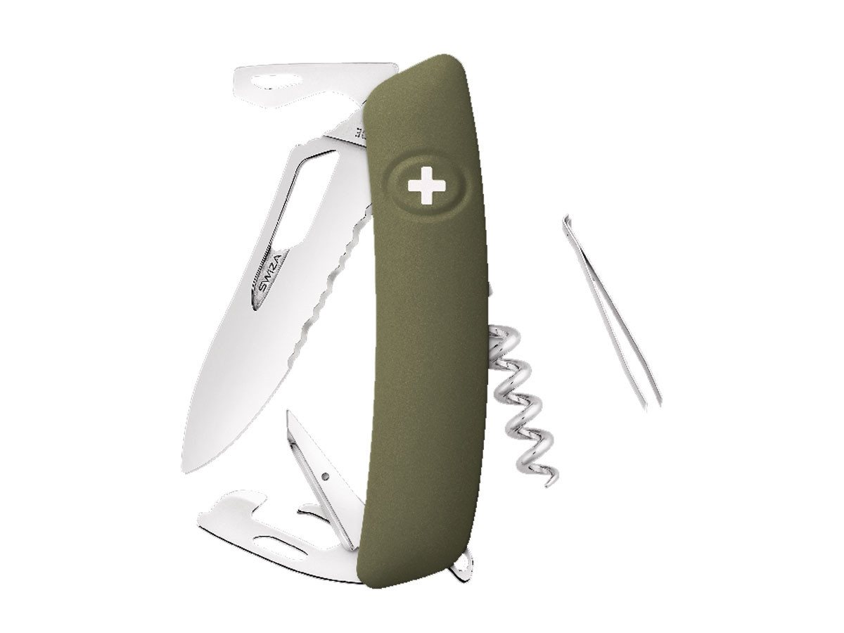 SWIZA Taschenmesser Swiza SH03TR WAVY EDGE Olive SWIZA Taschenmesser Swiza SH03TR WAVY EDGE Olive von SWIZA