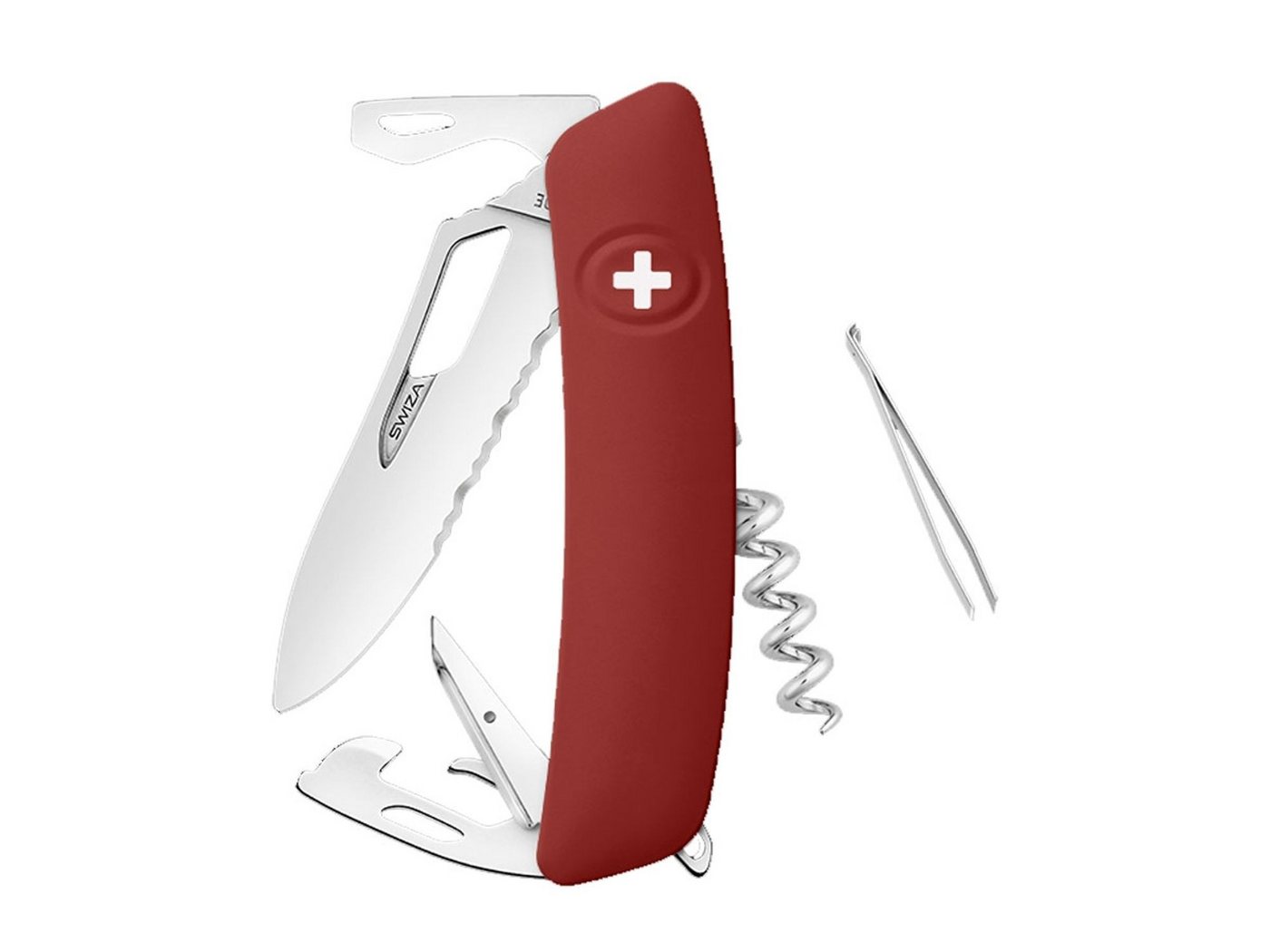 SWIZA Taschenmesser Swiza SH03TR WAVY EDGE Red Helvetix, rot SWIZA Taschenmesser Swiza SH03TR WAVY EDGE Red Helvetix, rot von SWIZA