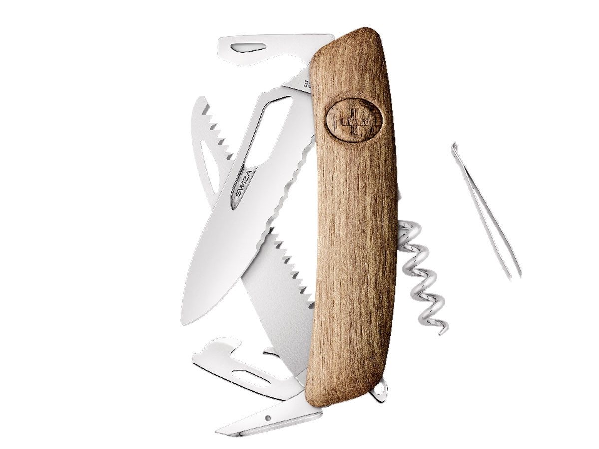 SWIZA Taschenmesser Swiza SH05TR Wavy Edge Wood Oak, Eichenholz SWIZA Taschenmesser Swiza SH05TR Wavy Edge Wood Oak, Eichenholz von SWIZA