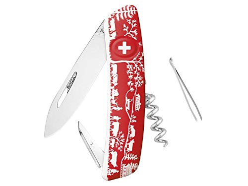 SWIZA 6901309 Unisex – Erwachsene Messer, rot, Uni von SWIZA