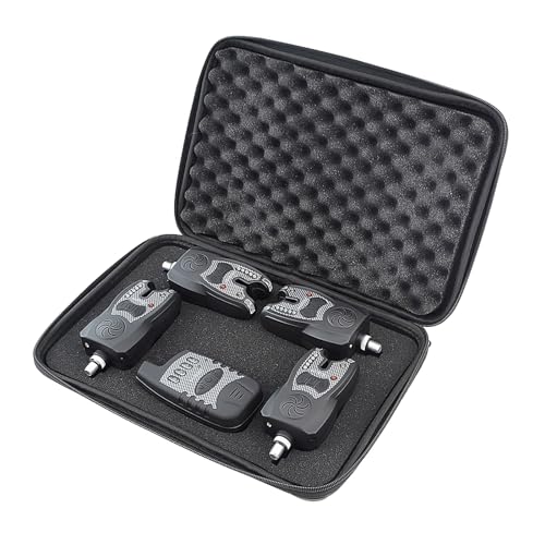 Karpfenangeln Bissanzeiger Set, Tackle Karpfenangeln Bissanzeiger Wasserdicht LED Karpfenangeln Swinger Indikator Set 1PC Signalempfänger & 4PCS Sender für Rute Karpfenangeln Bissanzeiger Set, Tackle Karpfenangeln Bissanzeiger Wasserdicht LED Karpfenangeln Swinger Indikator Set 1PC Signalempfänger & 4PCS Sender für Rute von SWTHM