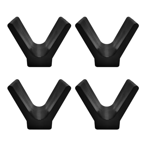 SWTHM V-Block, Bootsanhänger, Bogenstopper, Block-Anhänger, Gummi, 0,95 cm, Befestigungsloch, V-Block für Skiboot, Angelboot, Yacht, 4 Stück SWTHM V-Block, Bootsanhänger, Bogenstopper, Block-Anhänger, Gummi, 0,95 cm, Befestigungsloch, V-Block für Skiboot, Angelboot, Yacht, 4 Stück von SWTHM