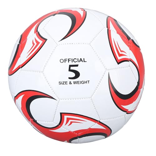 SWZA Fußball Größe 5 aus PVC für Jugendliche und Erwachsene Fußballspieler, ideal für das Training für Wettkämpfe und Prüfungen (Verrotten) von SWZA