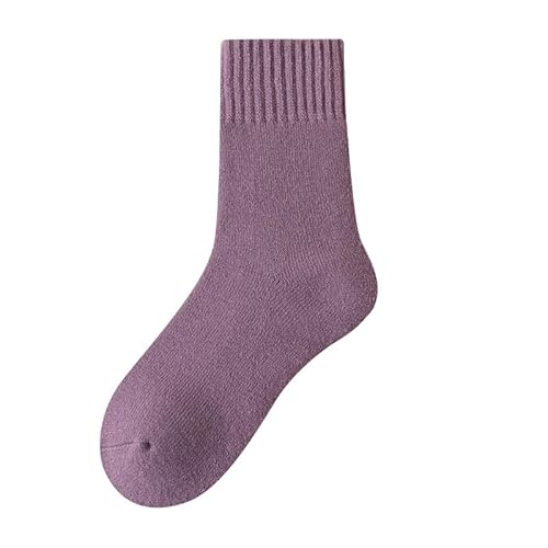 CozySocks - kuschelig warme Socken für den Winter - Thermo-Profis (5er Set,Lila) von SWZEC