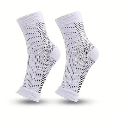 Otpedic™ VitalSocks – Orthopädische Kompressionssocken für leichte & gesunde Beine (S/M(34-39,6X Paare Weiß) von SWZEC