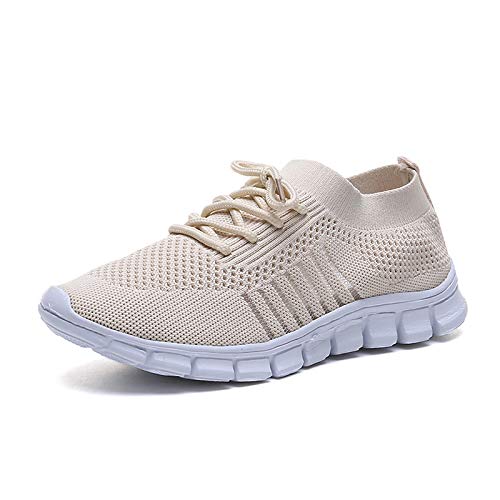 SWZEC Wolff - Orthopädische Eleganz Sneakers (37,Beige) von SWZEC