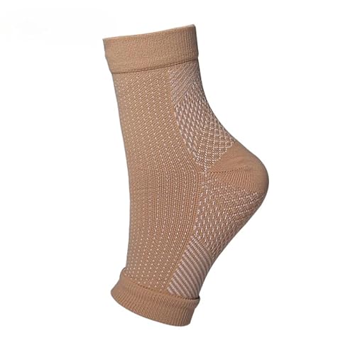 haltungshelfer ComfortFeet™ Offene Zehen-Kompressionsknöchelsocken (S/M34-39,Beige 2Paar) von SWZEC