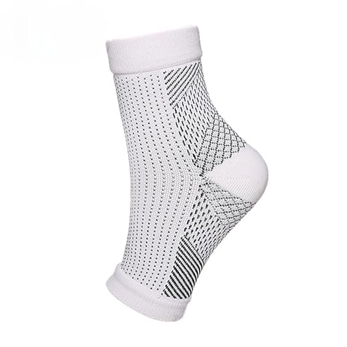 haltungshelfer ComfortFeet™ Offene Zehen-Kompressionsknöchelsocken (XXL 46-48,Weiß 1Paar) von SWZEC