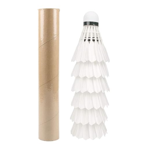 SXCCNW Federball Bälle, 6 Stück Gänsefeder Badminton Federbälle, Naturfederbälle Federball Shuttle, Gänsefedern Federball Shuttlecocks Badmintonbälle für Drinnen und Draußen SXCCNW Federball Bälle, 6 Stück Gänsefeder Badminton Federbälle, Naturfederbälle Federball Shuttle, Gänsefedern Federball Shuttlecocks Badmintonbälle für Drinnen und Draußen von SXCCNW