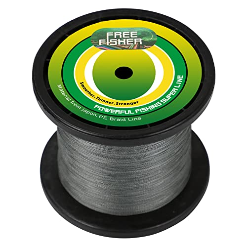 SXSHUN 1000 Meter Geflochtene Angelschnur 4-Fach Premium PE Geflochtene Schnüre Fishing Line Super Braided Grau, 0.30mm/18kg/40lb SXSHUN 1000 Meter Geflochtene Angelschnur 4-Fach Premium PE Geflochtene Schnüre Fishing Line Super Braided Grau, 0.30mm/18kg/40lb von SXSHUN