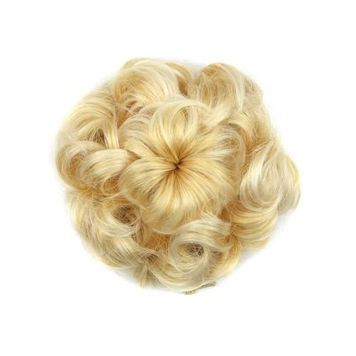 SXSWCH Haarteile, synthetische Haargummis, lockiges Haar, Chignon, Gummiband, Haarknoten, Donut-Lockenwickler, Haarteile für Frauen, Haarknoten (1003) von SXSWCH