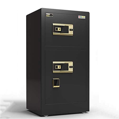 Safe Large Double Door Security Safe Box Safe Box Strong Box mit elektronisch digitalem Schloss für Geld (Farbe: Braun Größe: 454080 cm) Gutes Safe von SXSWCH