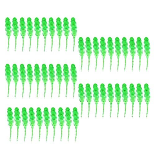 SYJHHWGS 50pcs Weiche Silikonköder Verrückte Weiche Verrückte Köder Verrückte Fischereiköder Fischerei Verrückte Köder Set Set Set von SYJHHWGS