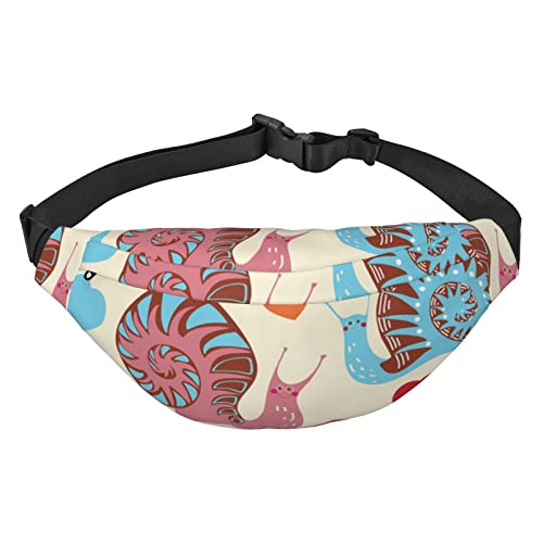 Bauchtasche mit niedlichem Schnecken-Druck, verstellbarer Gürtel für Outdoor, Workout, Wandern, Niedliche Schnecke, Einheitsgröße Bauchtasche mit niedlichem Schnecken-Druck, verstellbarer Gürtel für Outdoor, Workout, Wandern, Niedliche Schnecke, Einheitsgröße von SYLALE