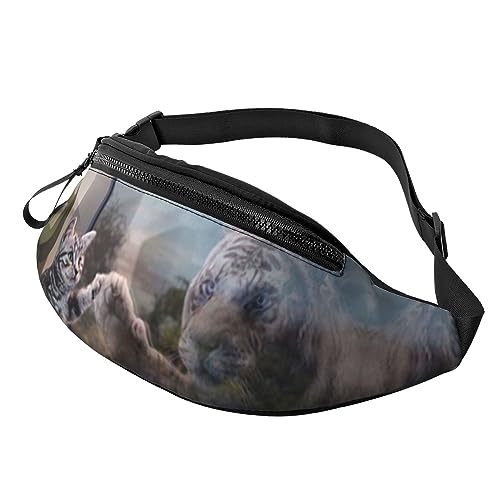 Peach Bauchtasche für Bauchtasche mit Kopfhöreranschluss und Taschen, verstellbarer Gürtel für Outdoor, Workout, Wandern, Katze und Reflexion Tiger, Einheitsgröße Peach Bauchtasche für Bauchtasche mit Kopfhöreranschluss und Taschen, verstellbarer Gürtel für Outdoor, Workout, Wandern, Katze und Reflexion Tiger, Einheitsgröße von SYLALE