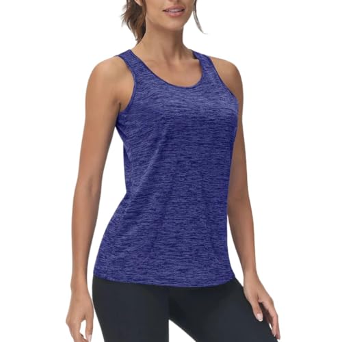 SYLDMKJ Camisole Damen Tank Tops Quick Dry Ärmellos Laufen Athletische Shirts Feuchtigkeitsableitende Gym Yoga Tops-Lila-Cn 2XL(Eu XL) von SYLDMKJ