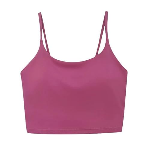 SYLDMKJ Camisole Hosenträger Yoga Tank Tops Für Fitness Naked Feel Sport BH Gym Weste Frauen Camisole-Rosa Kychee-L von SYLDMKJ