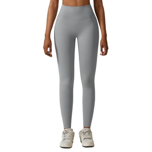 SYLDMKJ Damen-Athletik-Leggings Frauen -Leggings Yogahosen Hose Laufen Radfahren Atmungsaktive Sport -Leggings Fitness Atmungsable Kleidung-Rhinoceros Grau-M von SYLDMKJ