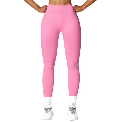SYLDMKJ Damen-Athletik-Leggings Hohe Taillierte Hüftlebeding -Yogamhosen -Fitness -Leggings Laufen Hosen Bequeme Sport -Leggings-Barbie Pink-S SYLDMKJ Damen-Athletik-Leggings Hohe Taillierte Hüftlebeding -Yogamhosen -Fitness -Leggings Laufen Hosen Bequeme Sport -Leggings-Barbie Pink-S von SYLDMKJ
