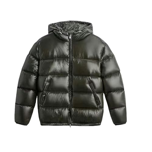 SYLDMKJ Damen Daunenmantel Winter Damen Schwarze Kapuzenjacke Aus Baumwolle Casual Vielseitige Daunenjacke Warmer Mantel-Grün-M SYLDMKJ Damen Daunenmantel Winter Damen Schwarze Kapuzenjacke Aus Baumwolle Casual Vielseitige Daunenjacke Warmer Mantel-Grün-M von SYLDMKJ