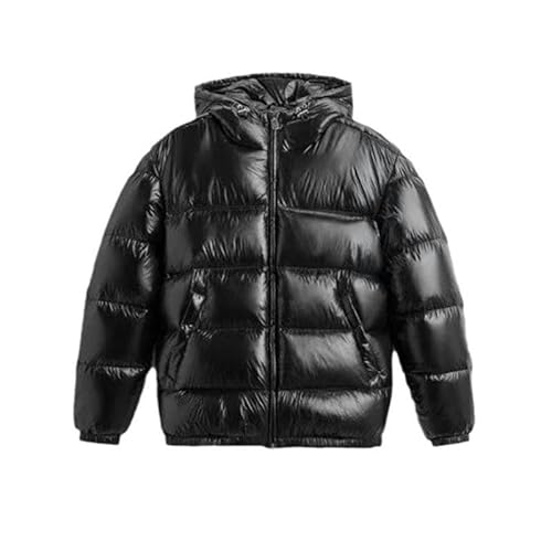 SYLDMKJ Damen Daunenmantel Winter Damen Schwarze Kapuzenjacke Aus Baumwolle Casual Vielseitige Daunenjacke Warmer Mantel-Schwarz-S SYLDMKJ Damen Daunenmantel Winter Damen Schwarze Kapuzenjacke Aus Baumwolle Casual Vielseitige Daunenjacke Warmer Mantel-Schwarz-S von SYLDMKJ