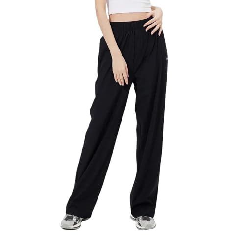 SYLDMKJ Damen Sporthose Ohsunny Frauen Sweatpants Hohe Taille Sport Laufen Gym Outdoor Anti-Uv Stretch Lose Damen Mädchen Kordelzug Sonnenschutz Lange Hosen-Schwarz-L von SYLDMKJ