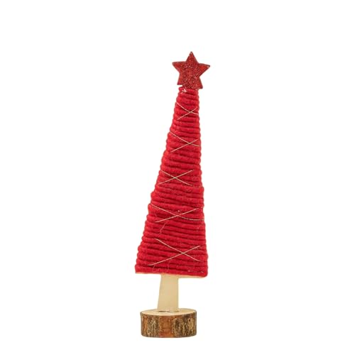 SYLDMKJ Weihnachtsdeko Weihnachtsdekoration Weihnachtsbaumwolle Filz Ornamente Mini-Roter Weihnachtsbaum (5,5 * 25 * 5 cm) von SYLDMKJ