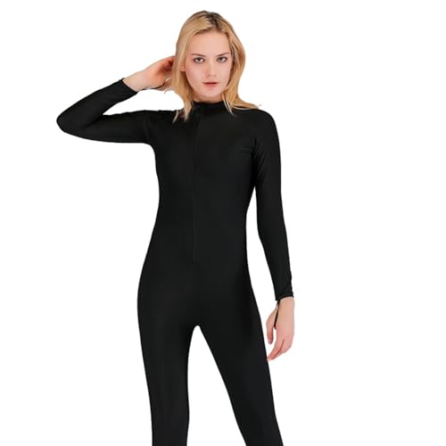 Dive Skins für Frauen EIN Stück Badeanzug Surfen Neoprenanzug Lange Ärmel Anzug für Wassersport Sonnenschutz (Color : D, Size : M) von SYLUOQP