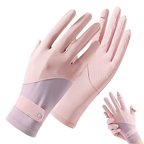 SYNYEY Handschuhe | Atmungsaktive Splicing Ice Silk UV-Schutz Handschuhe | Sonnenschutzhandschuhe Sommer zum Autofahren Reiten Angeln Outdoor-Aktivitäten von SYNYEY
