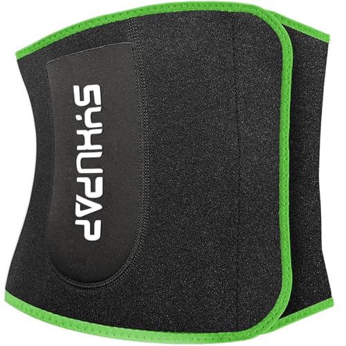 SYXUPAP Bauchweggürtel Herren Damen,Schwitzgürtel Bauch Abnehmen Geräte Extra-breiter Verstellbarer Neopren Sauna Gewichthebergürtel Sweat fitnessgürtel von SYXUPAP